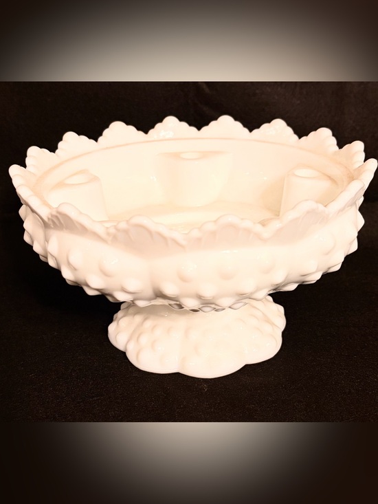 Fenton Other - White Hobnail Milk Glass Compote